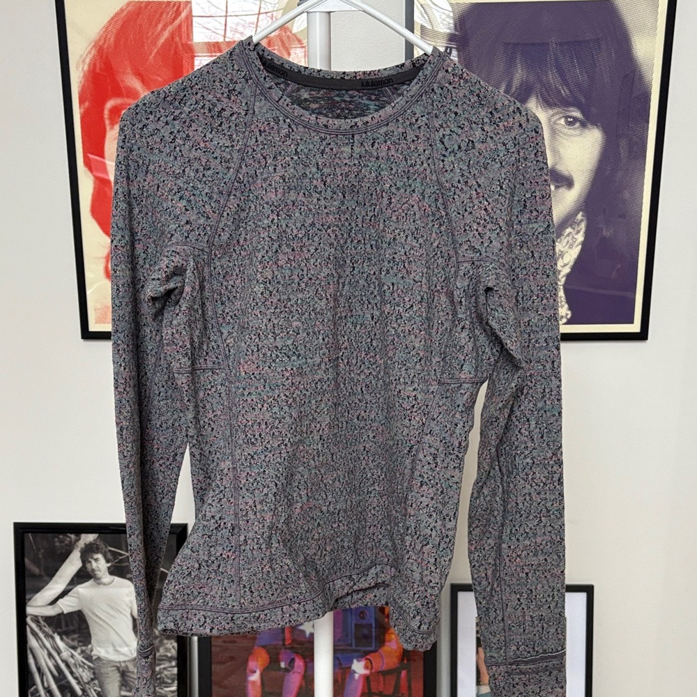 Lululemon Runderful Neon Tweed/ Battleship Electric Coral